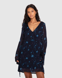 Women | Star Eyes Mini Dress | Star Print