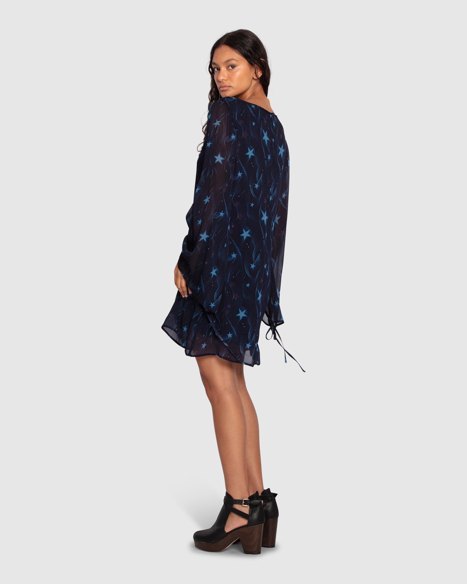 Women | Star Eyes Mini Dress | Star Print