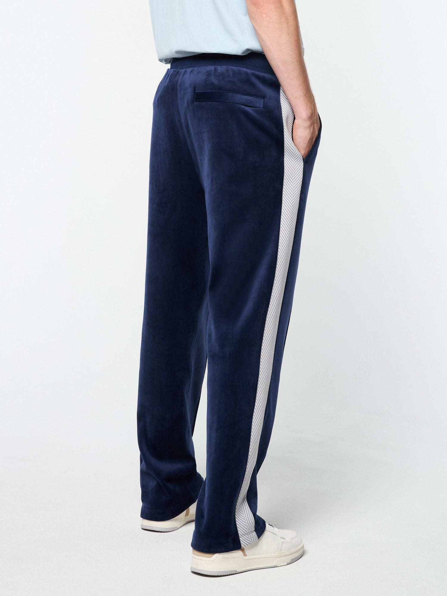 Men | Maglia Velour Track Pant | Maritime Blue