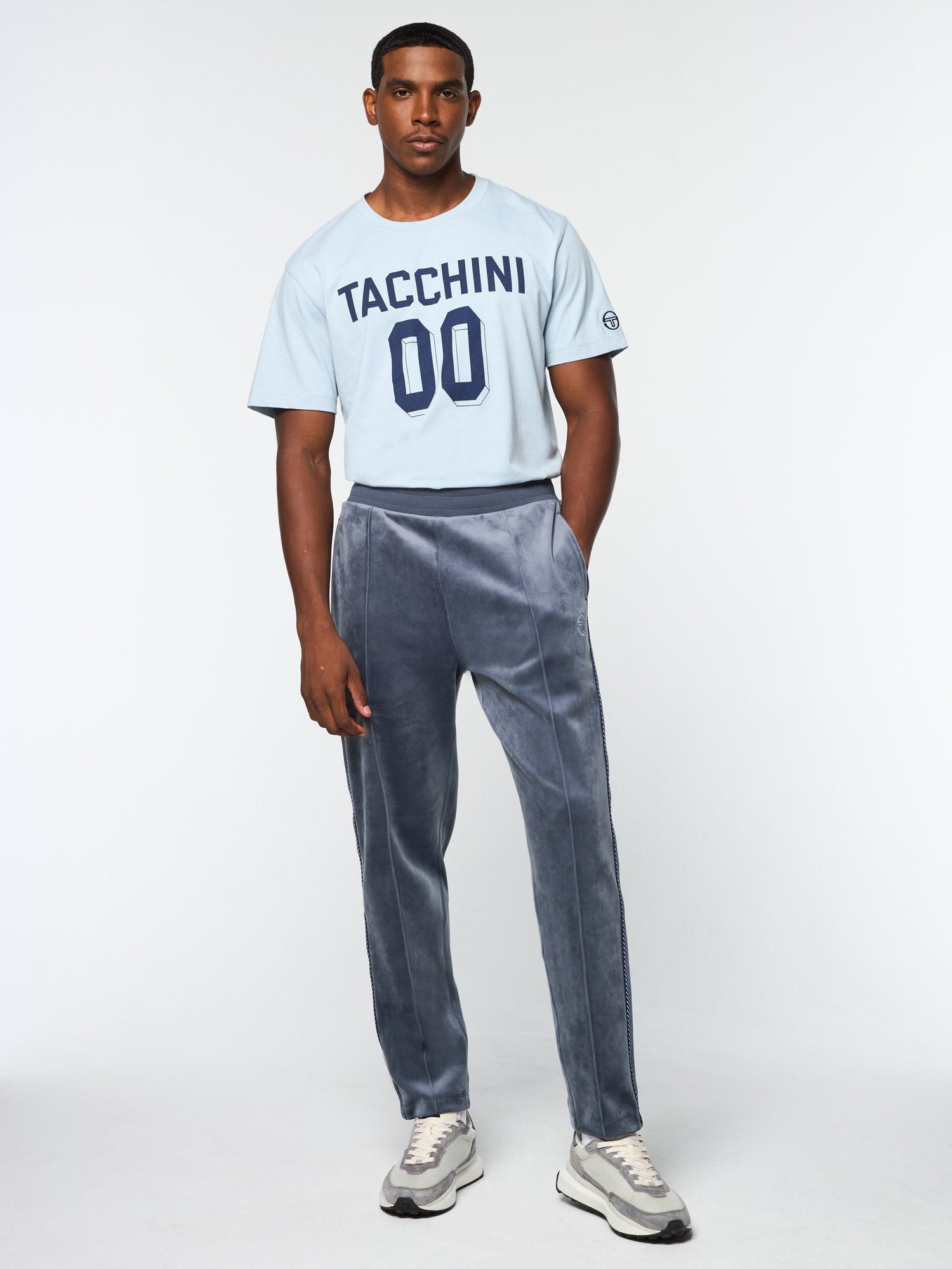 Men | Maglia Velour Track Pant | Grisaille