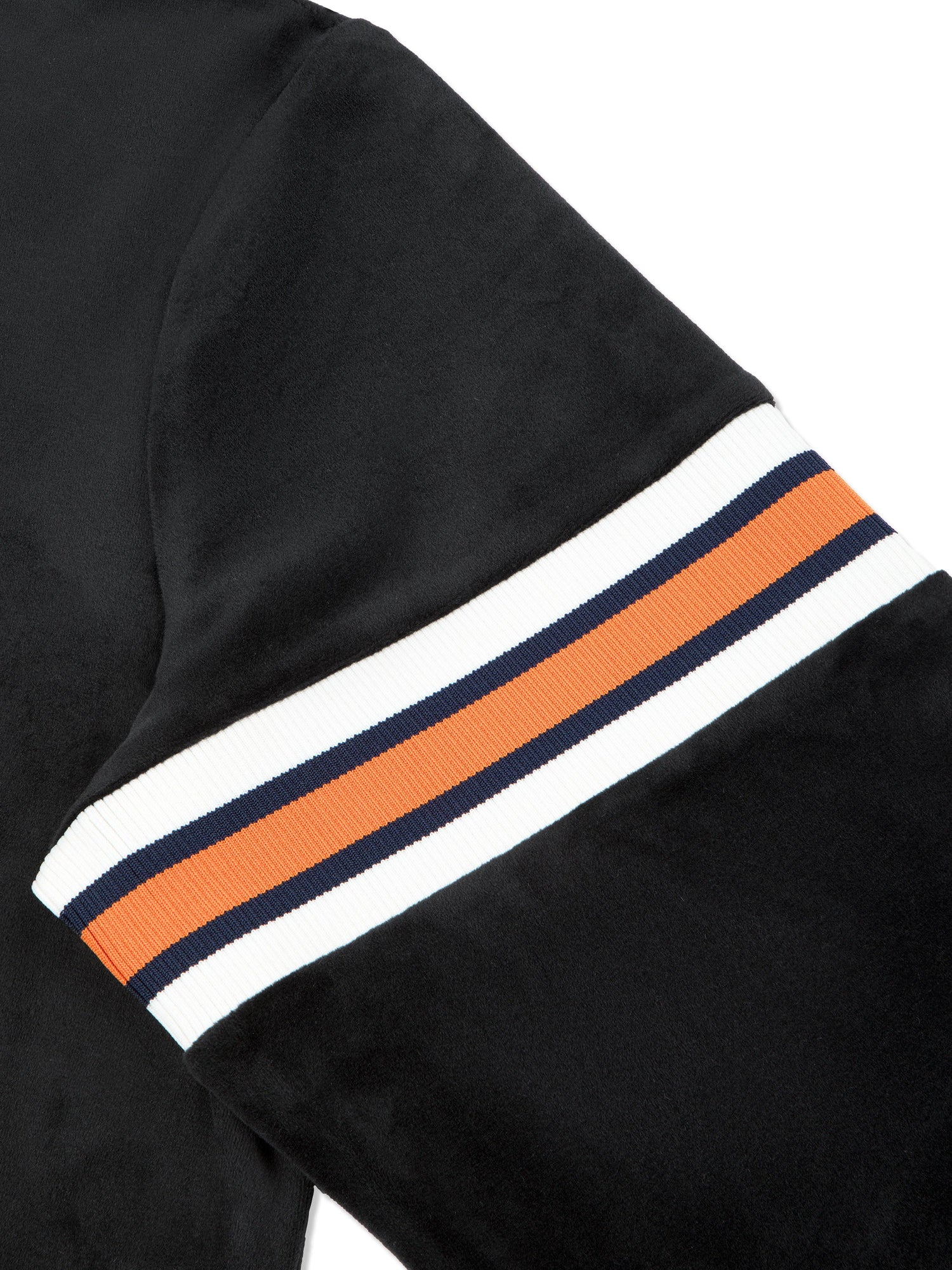 Men | Ostuni Velour Track Jacket | Black Beauty