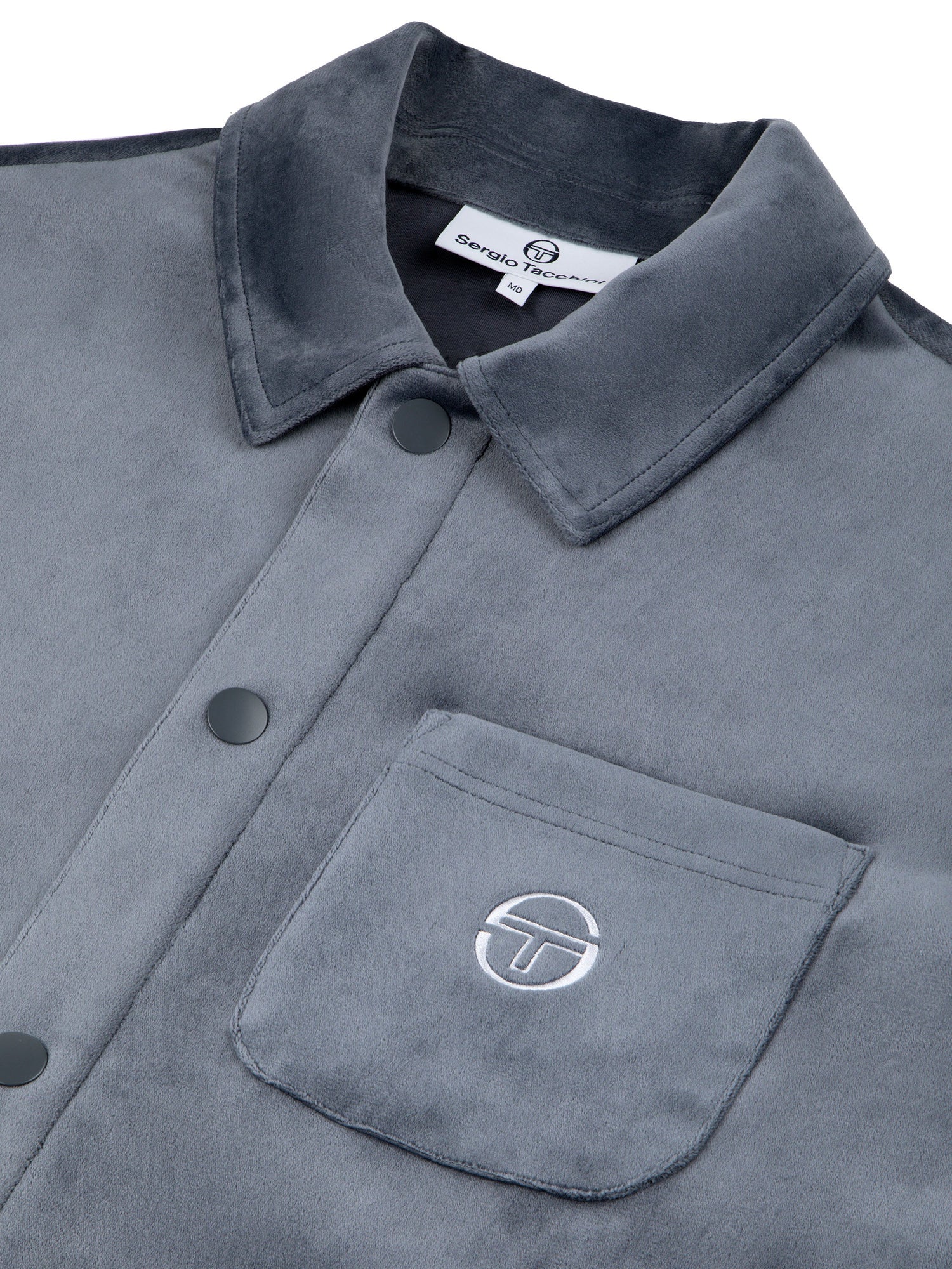 Men | Maglia Velour Overshirt | Grisaille