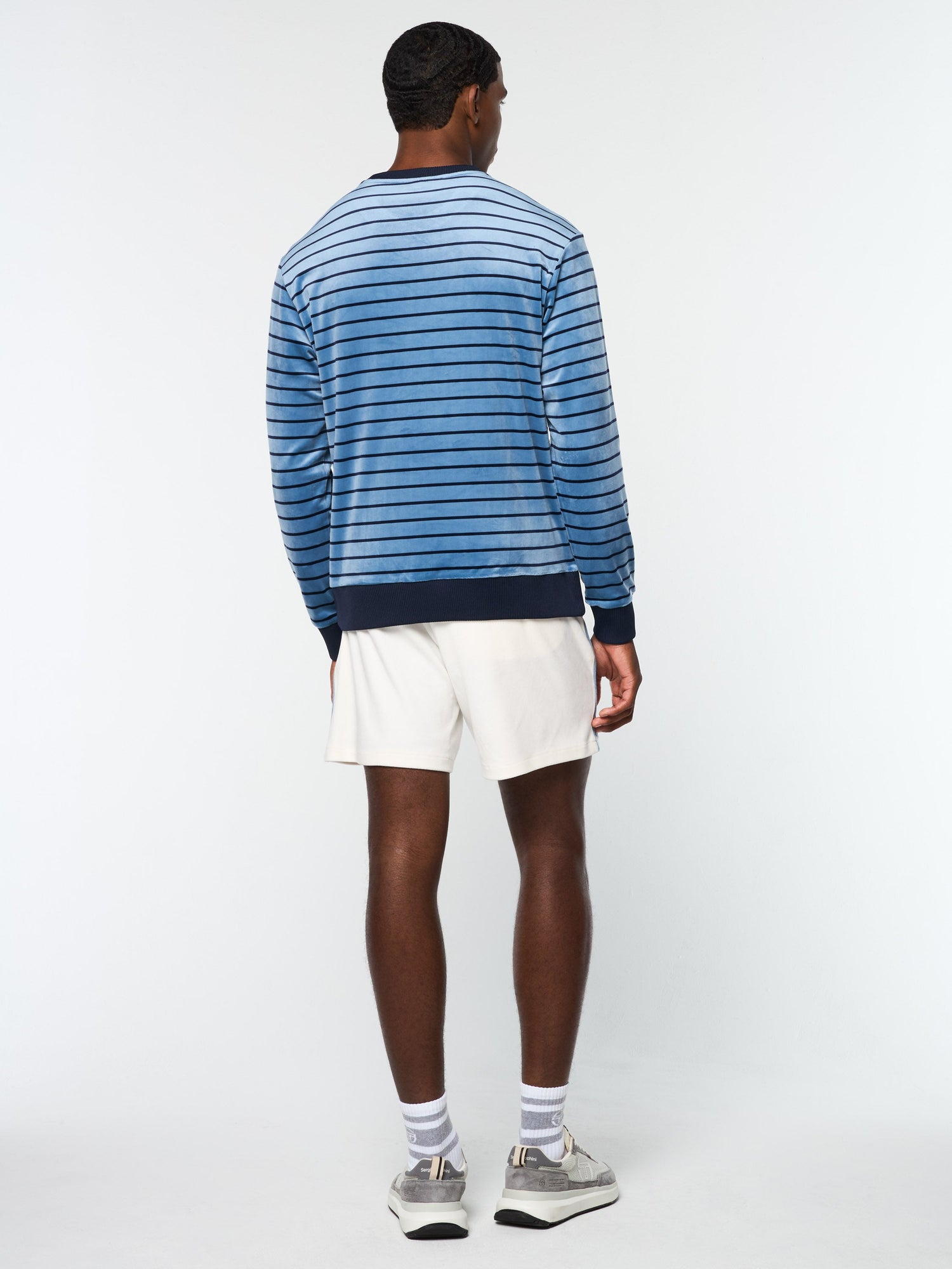 Men | Foggia Velour Crewneck | Coronet Blue