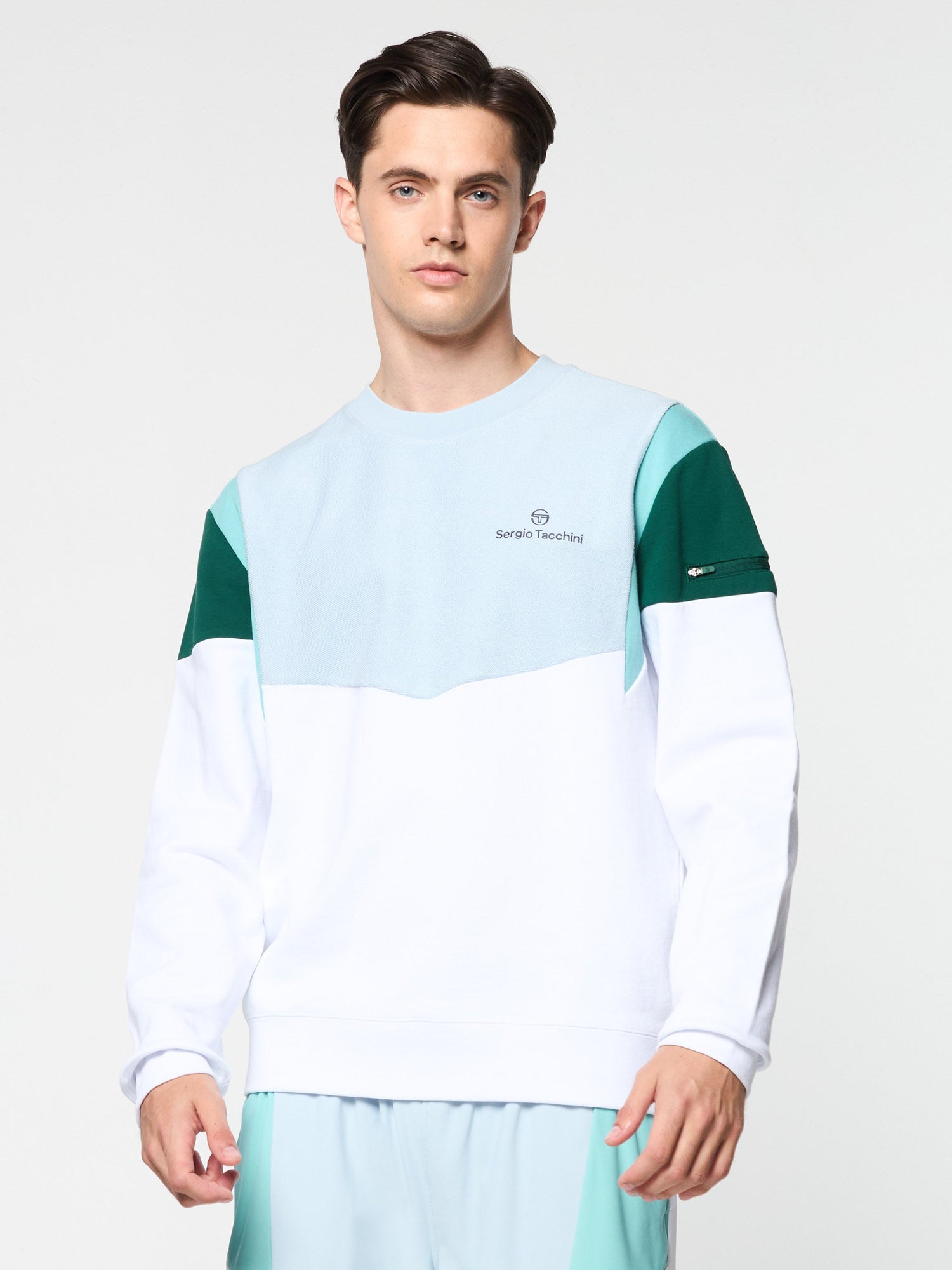 Men | Angolo Crewneck Sweatshirt | Brilliant White