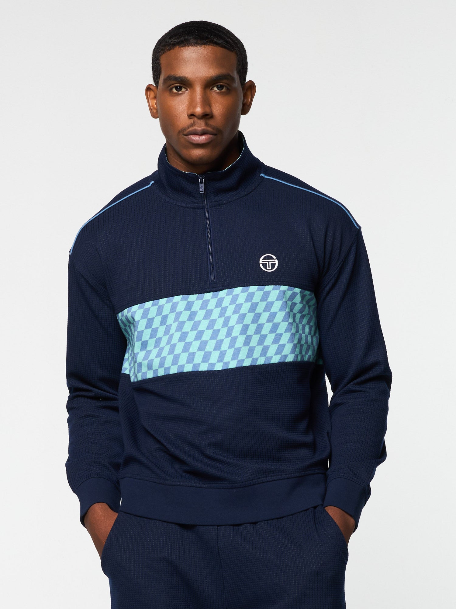 Men | Cialda Half Zip | Maritime Blue