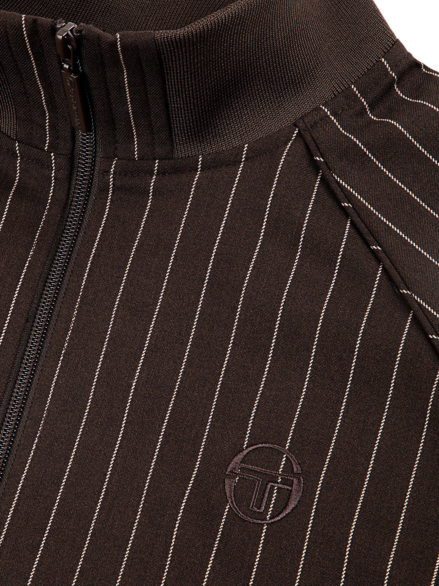Men | Gessato Suiting Track Jacket | Java