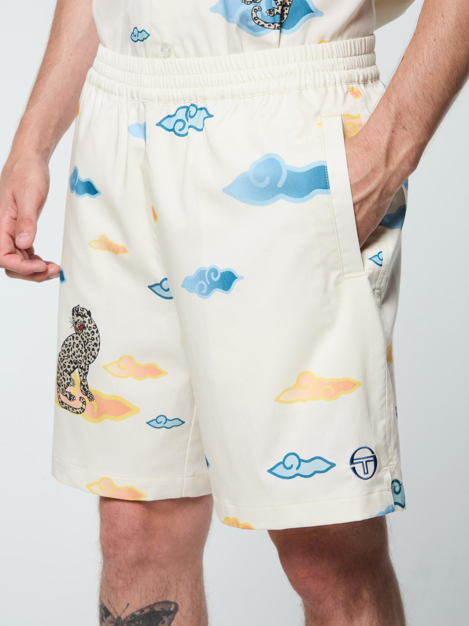 Men | Nuvola Tencel Cabana Short | Gardenia