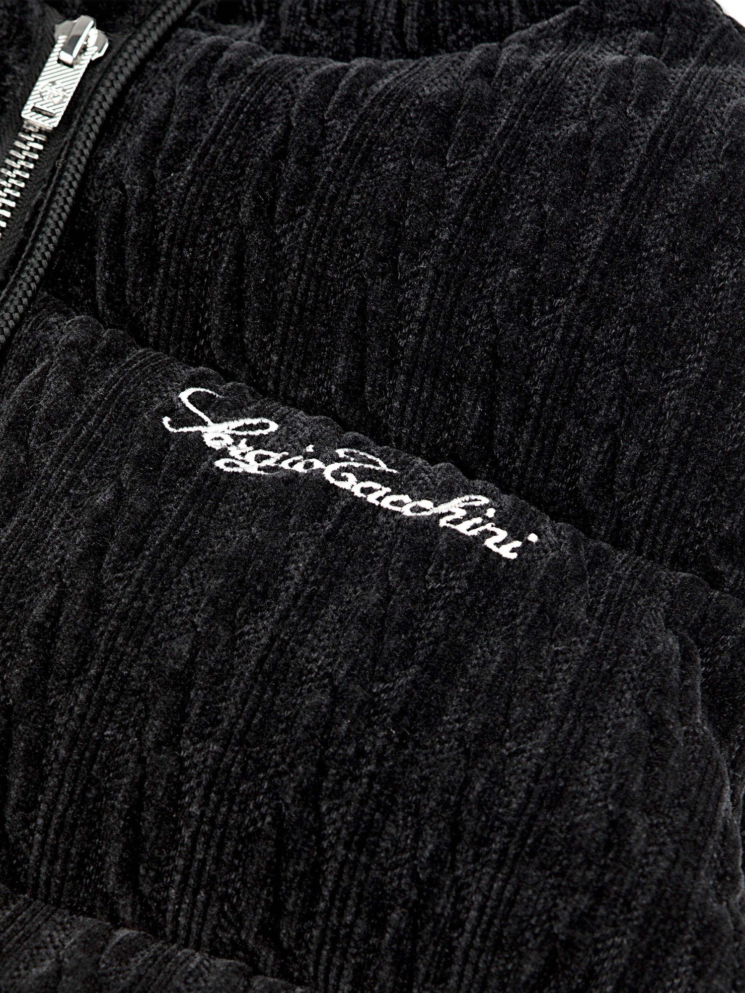 Women | Catena Chenille Puffer Vest | Black Beauty