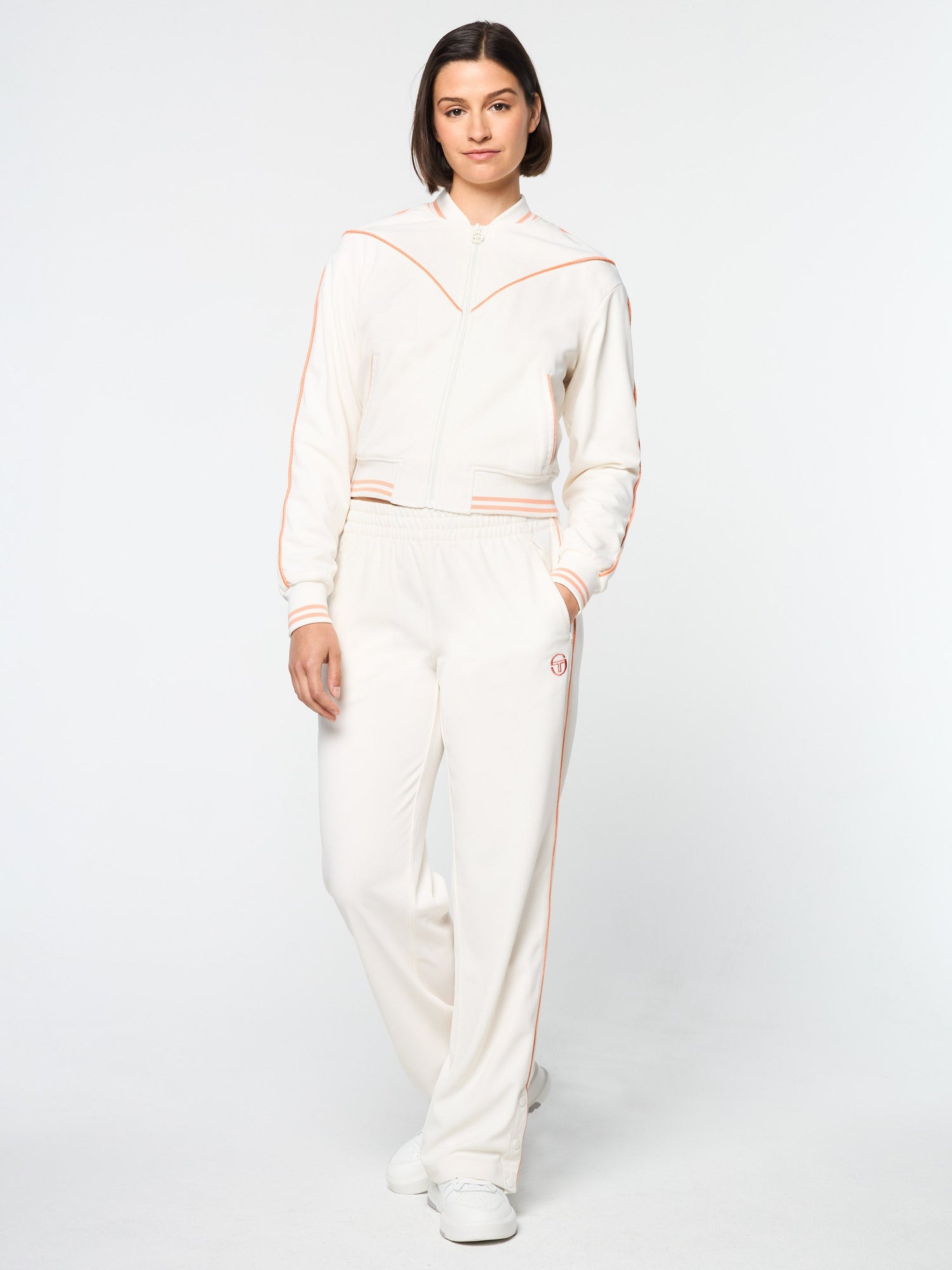 Women | Pavia Twill Track Pant | Gardenia