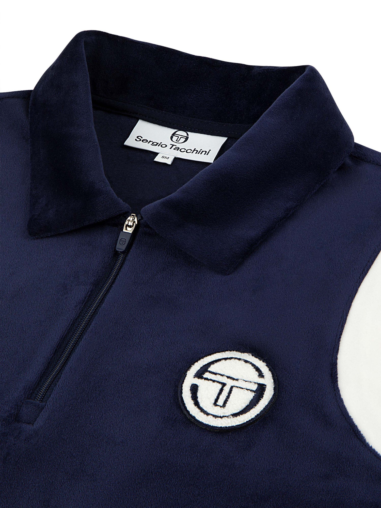 Women | Veneto Velour Polo Mini Dress | Maritime Blue