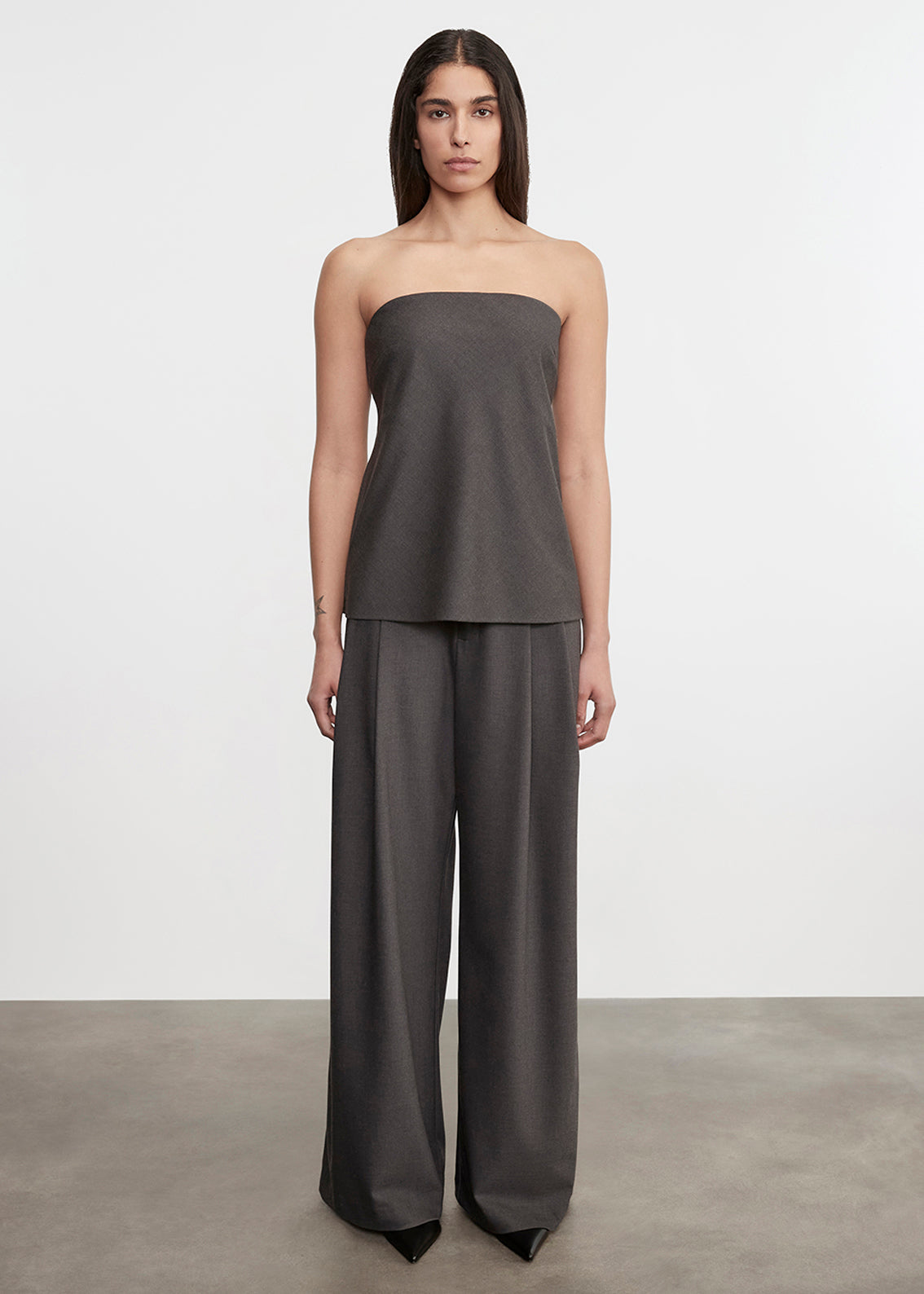 Strapless Tunic | Charcoal