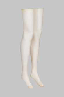 Cut and curled neon seamed stockings - 20D - Les Coquetteries | Green
