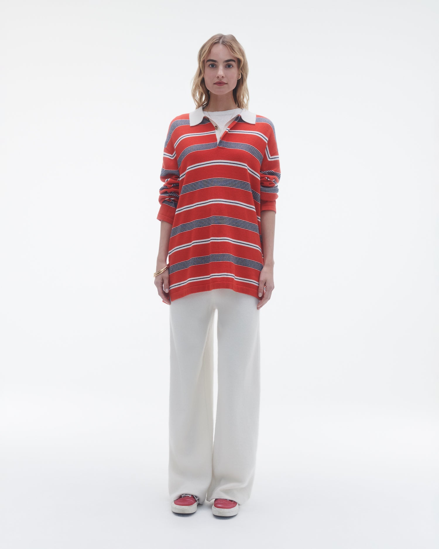 Unisex | Striped Rugby | Cherry Combo