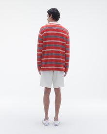 Unisex | Striped Rugby | Cherry Combo
