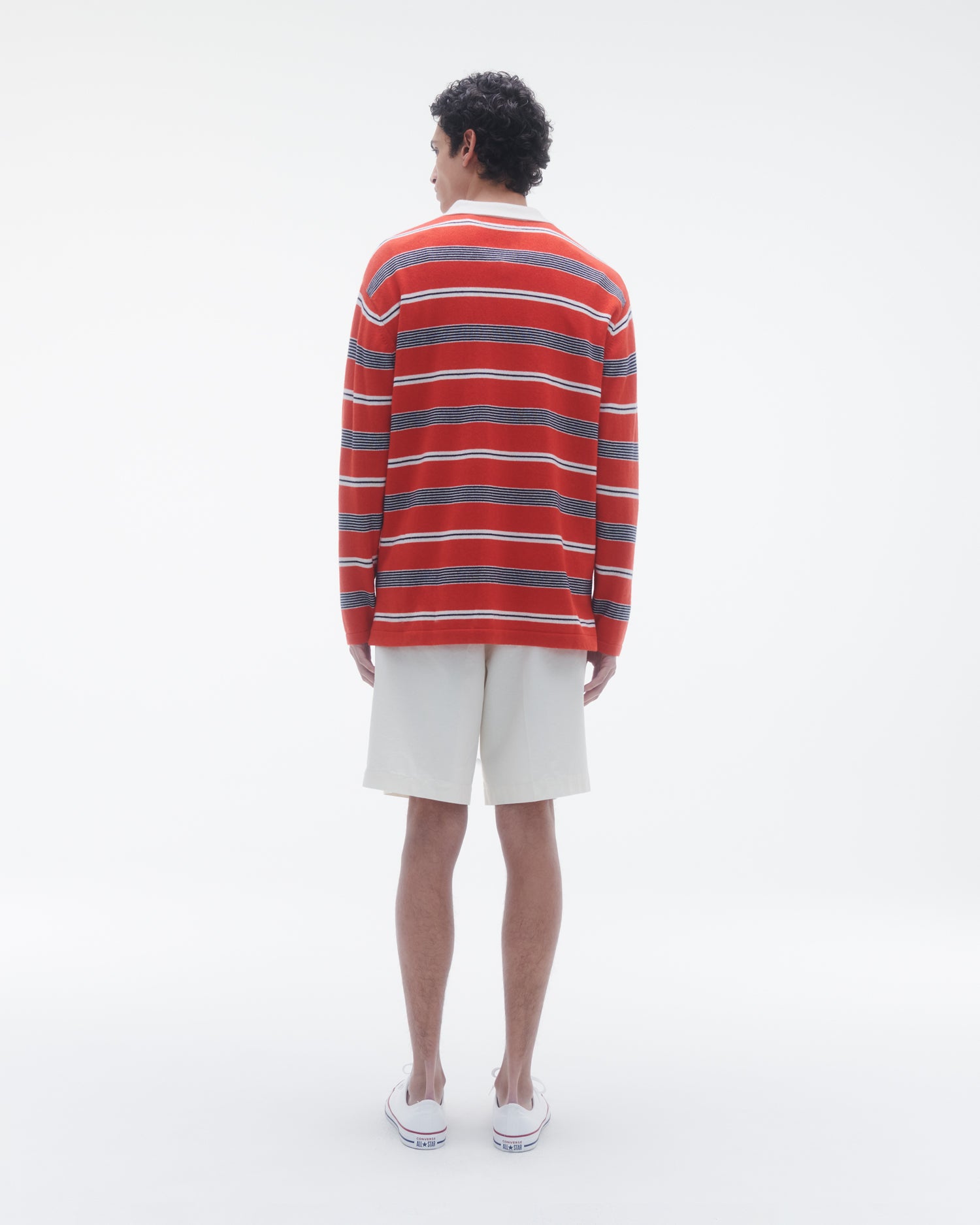 Unisex | Striped Rugby | Cherry Combo