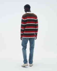 Unisex | Striped Rugby | Chestnut/True Red Stripe