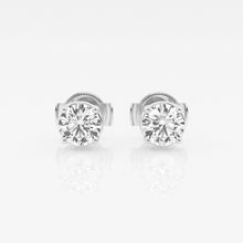 0.50 CT Round Lab-Grown Diamond | Stud Earrings | 14K White Gold | G Color | SI Clarity