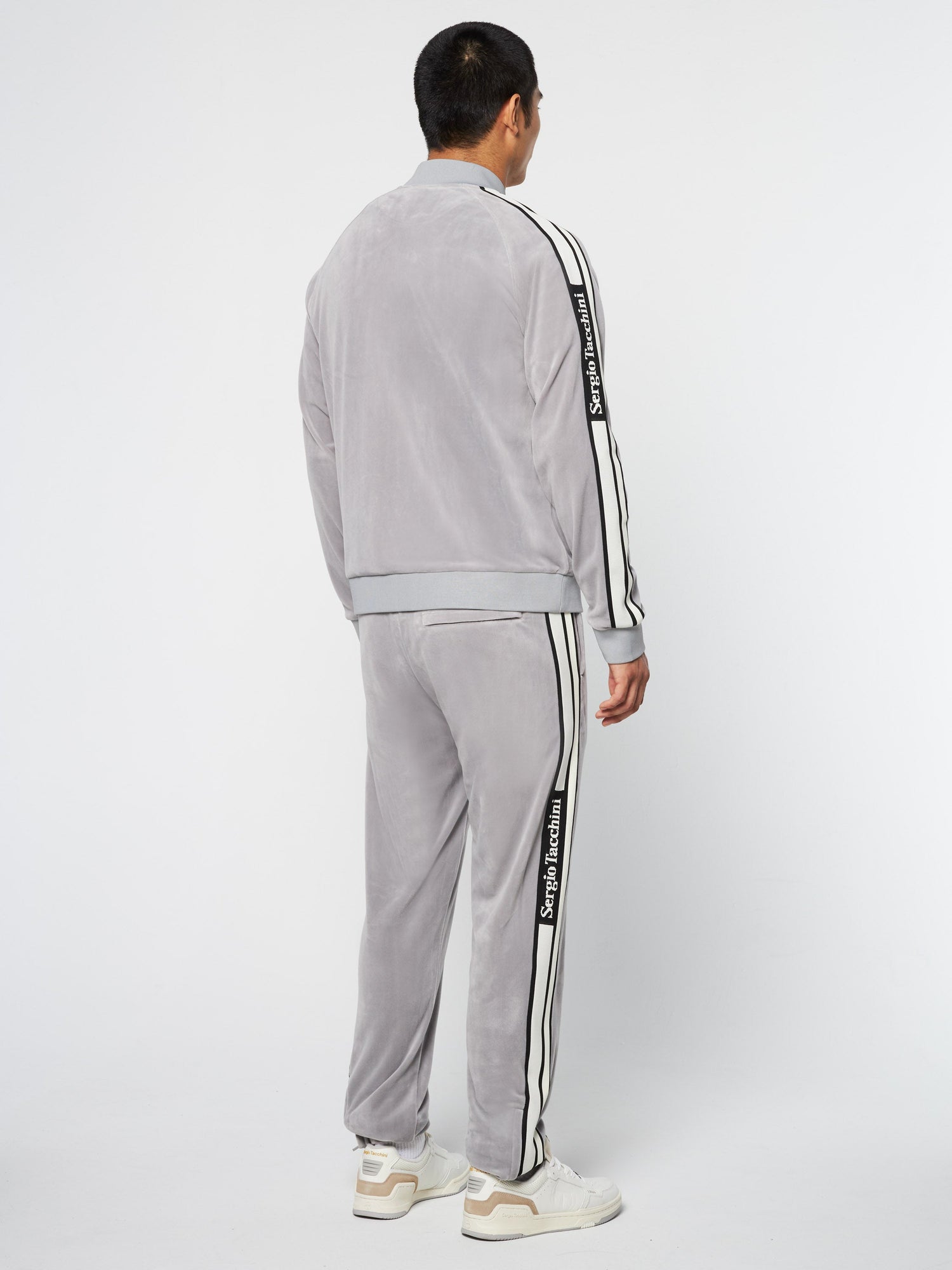 Men | Pereto Velour Track Jacket | Sleet
