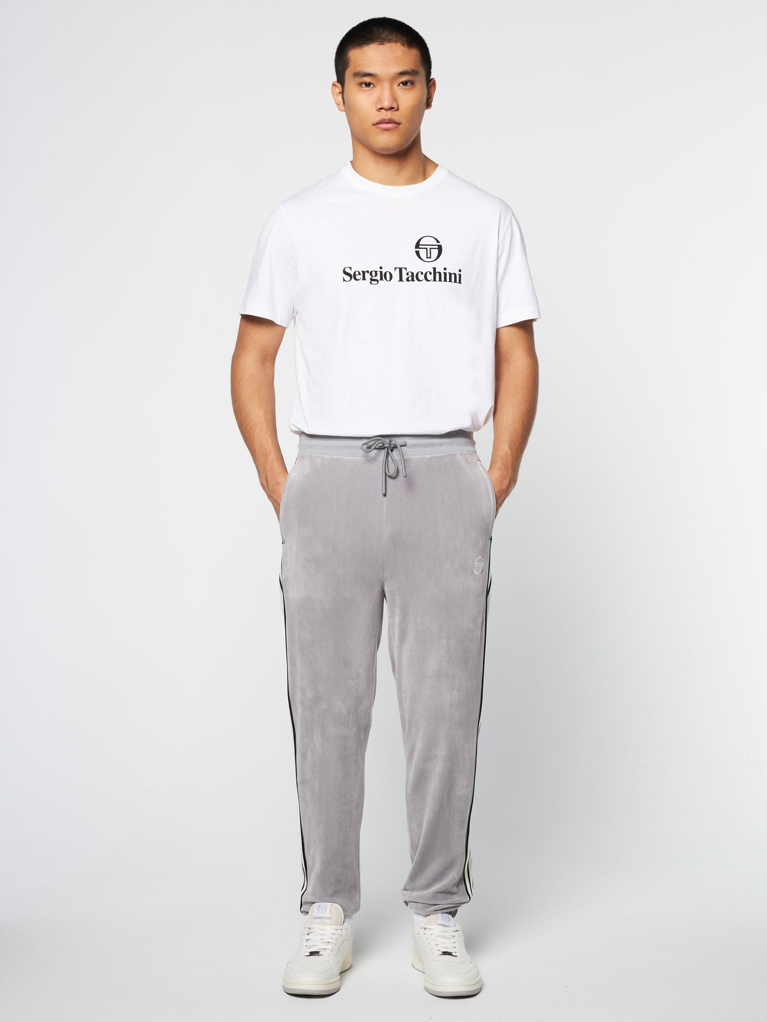 Men | Pereto Velour Track Pant | Sleet