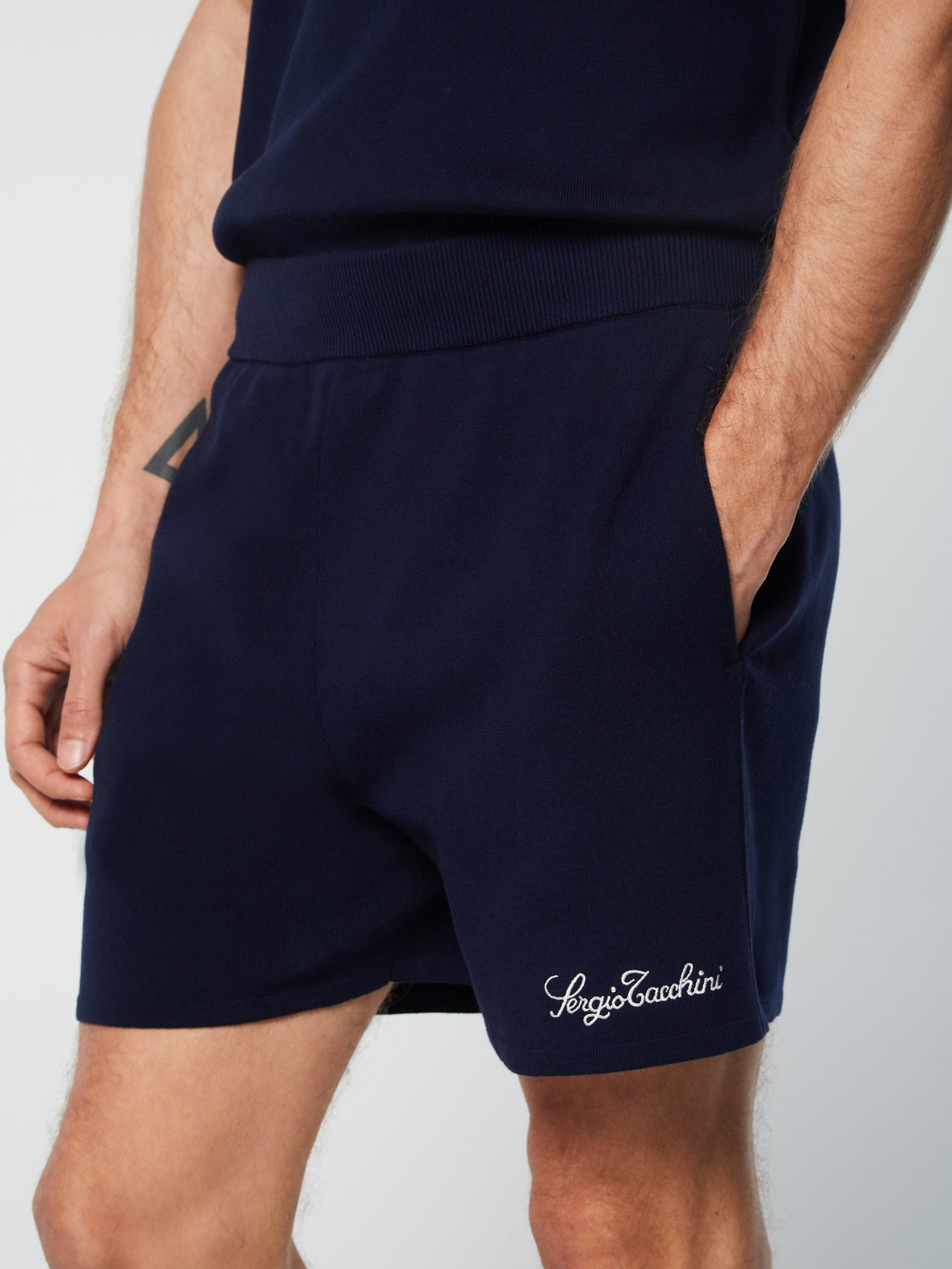 Men | Roselli Knit Short | Maritime Blue