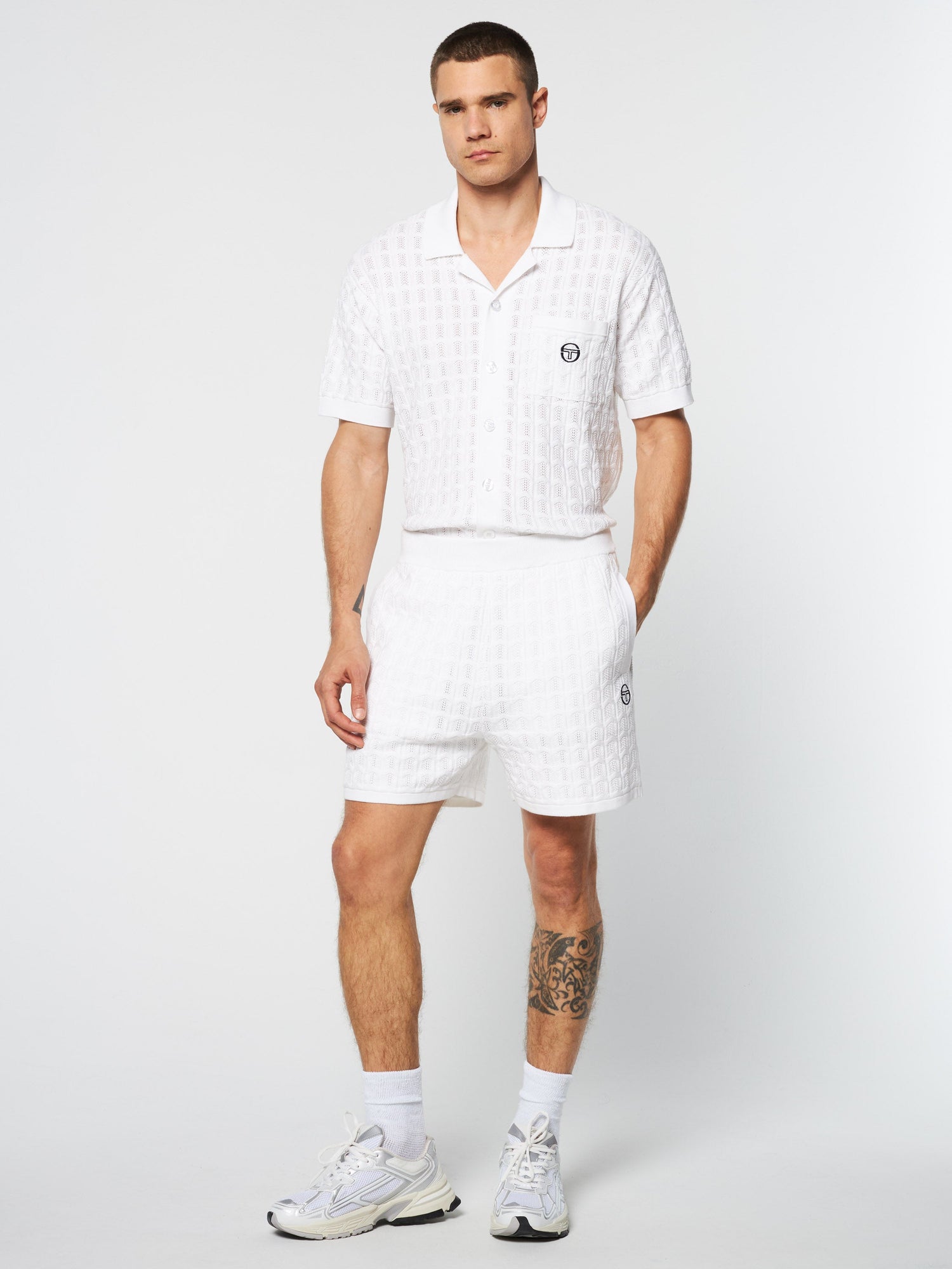 Men | Ulivo Crochet Short | Brilliant White