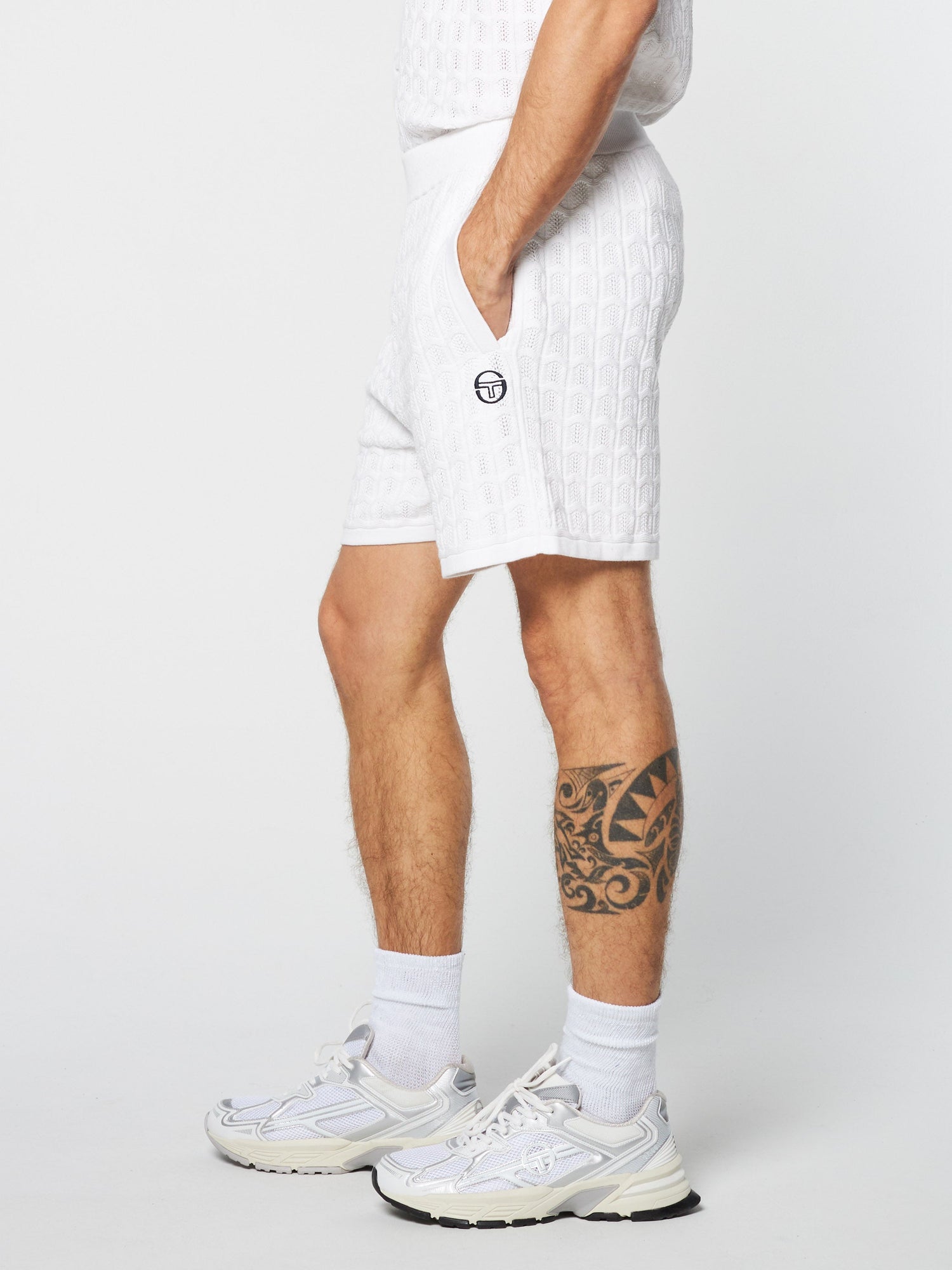 Men | Ulivo Crochet Short | Brilliant White