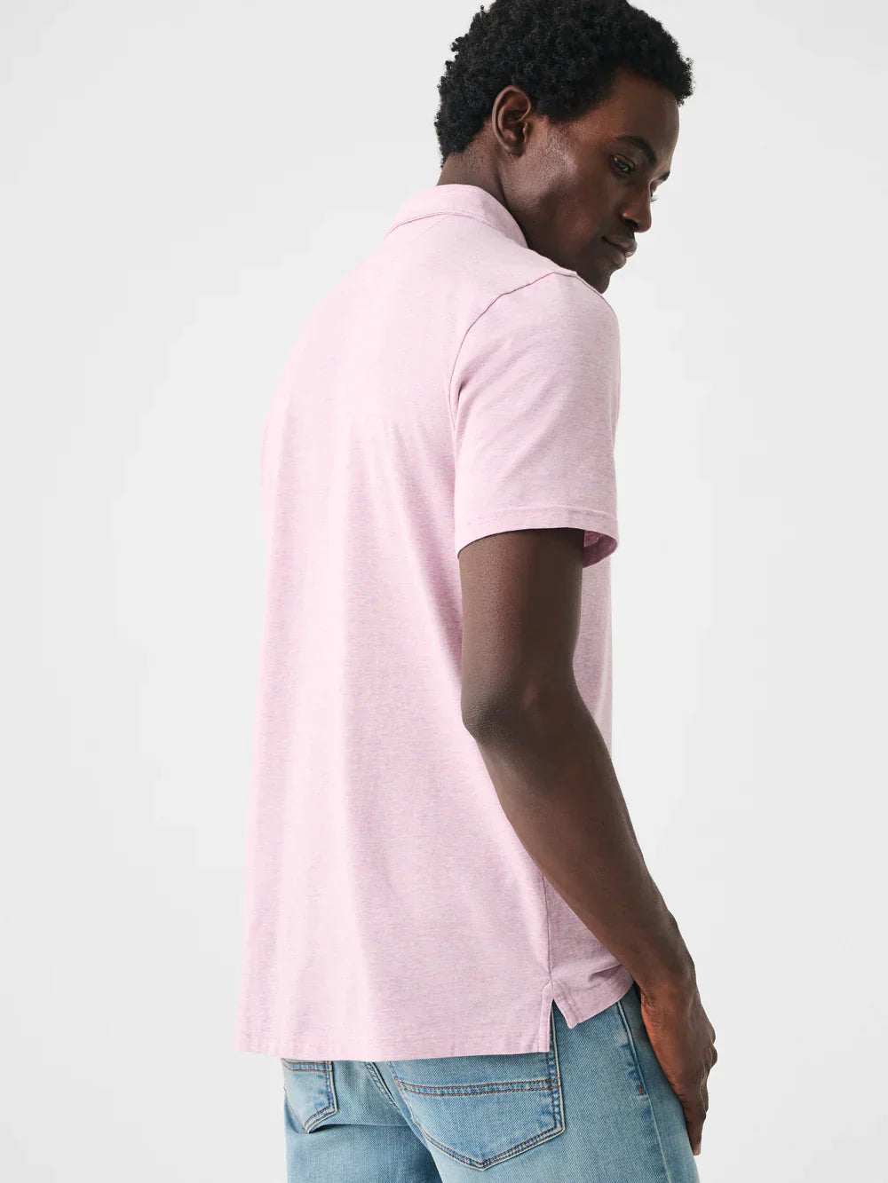 Mens | Movement Short Sleeve Polo | Lavender Melange