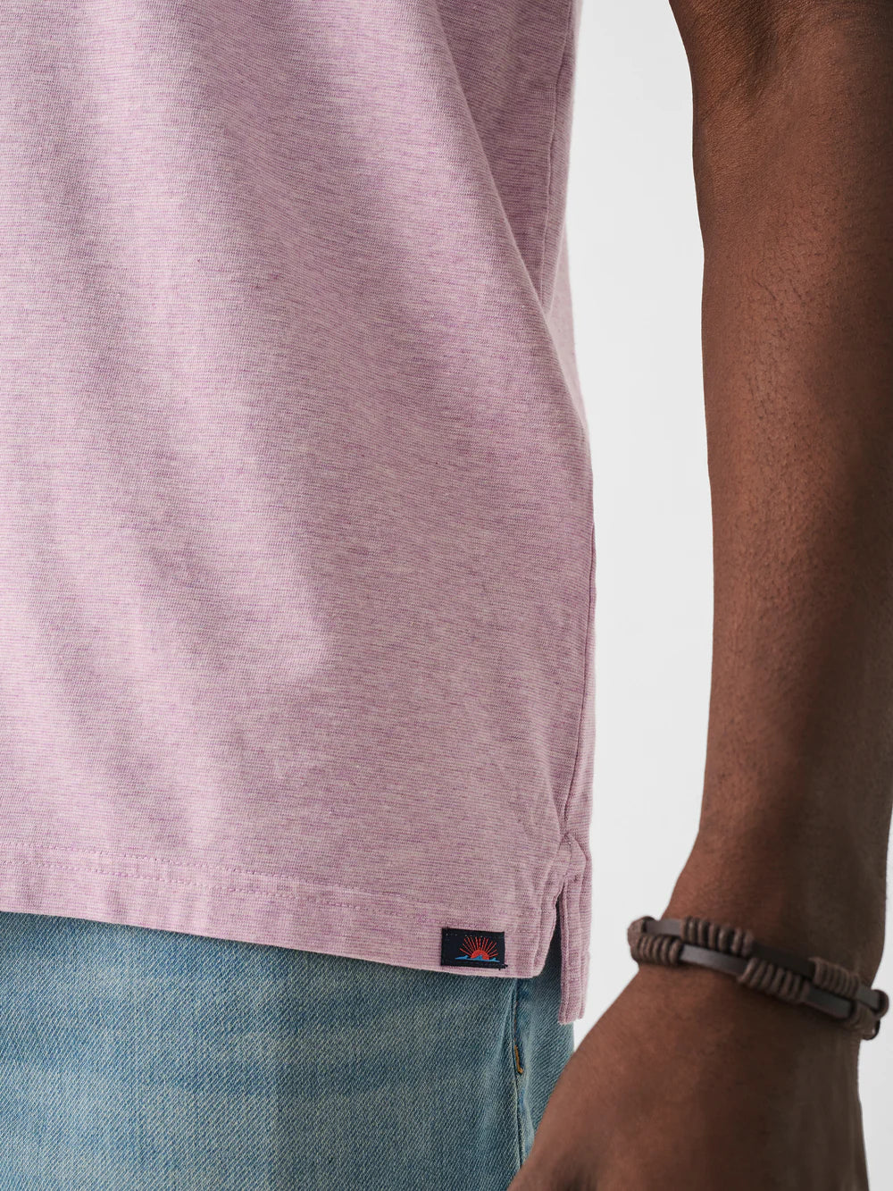 Mens | Movement Short Sleeve Polo | Lavender Melange