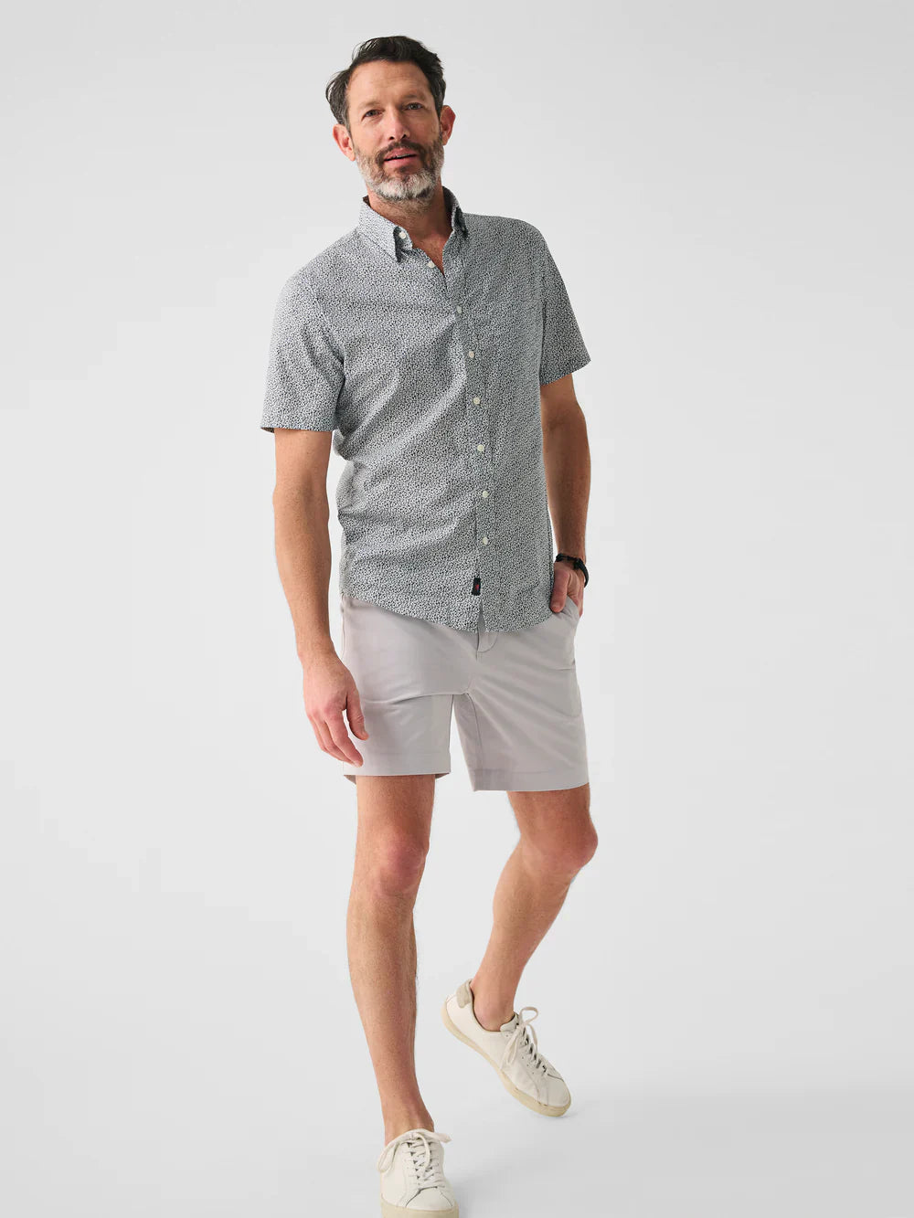 Mens | Movement Short Sleeve Shirt | Atlantic Leaf Print