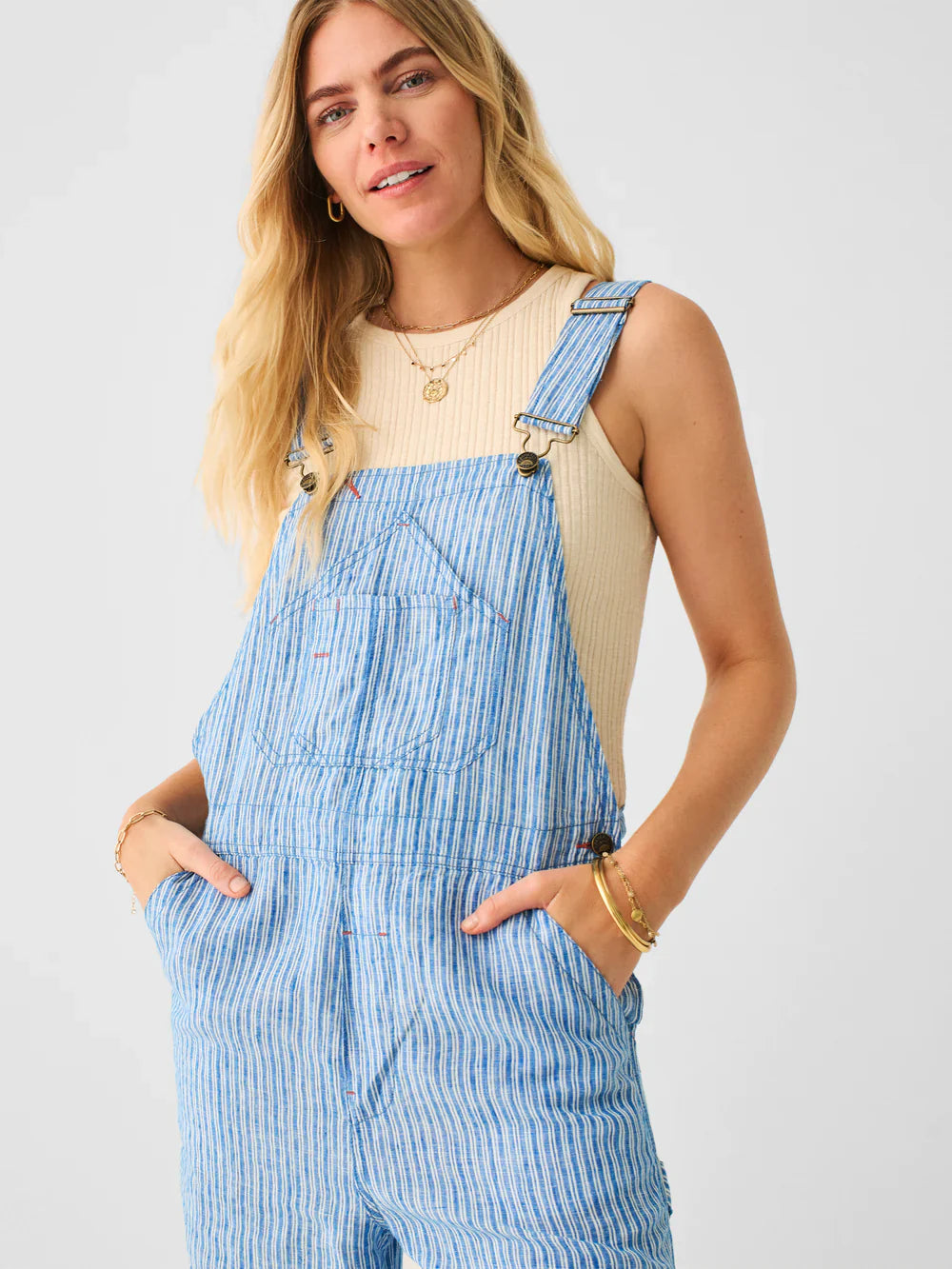 Womens | Mechanic Overall | Railroad Stripe