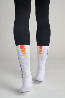 Soul by SoulCycle | Soulcycle X Superpower Sock | Slate/White