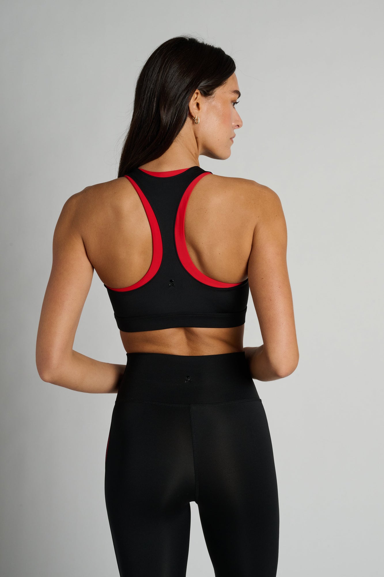 Soul by SoulCycle | Double Up Bra | Black/Red