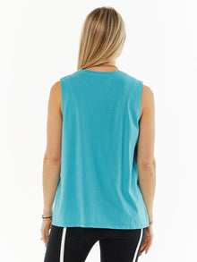 Evelyn Tank 'COGA' | Teal