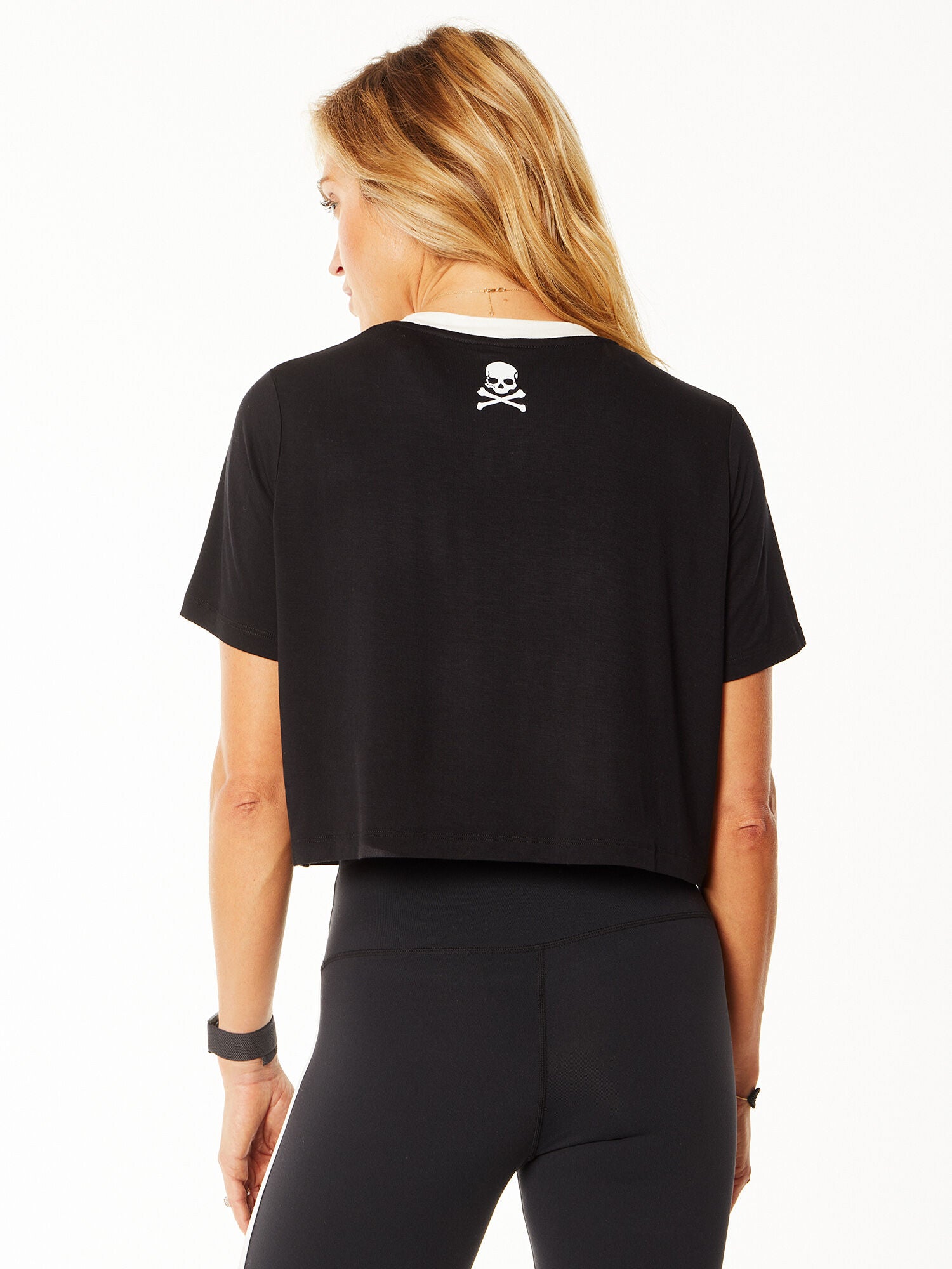 SPLITS59 | Djuna Crop Ringer | Black/White