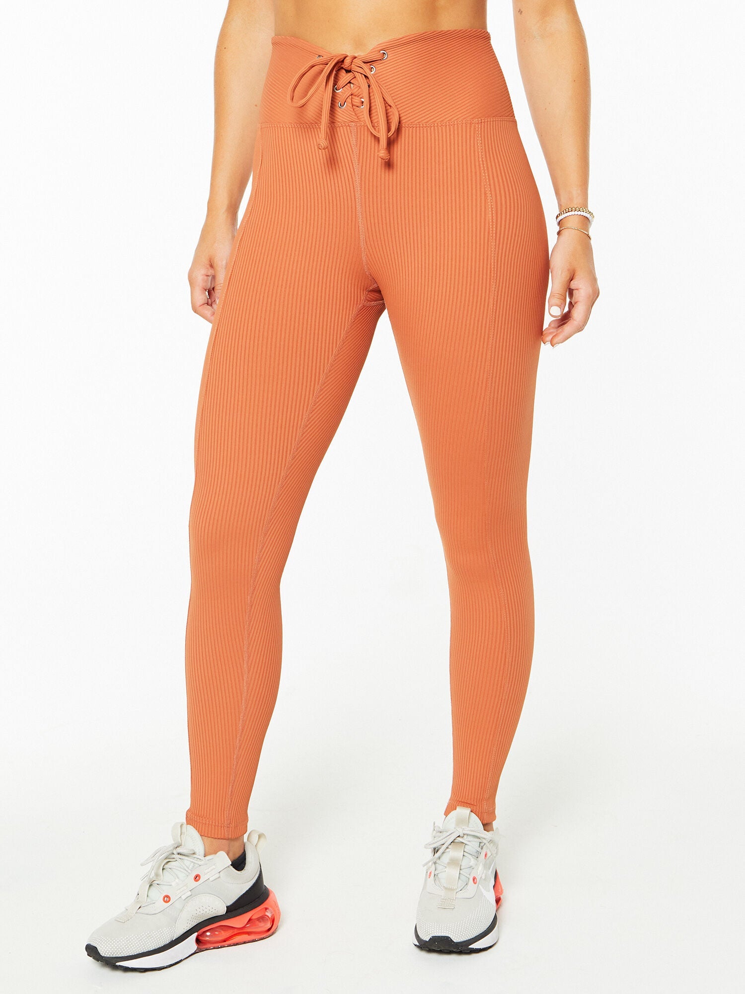 Women | Year of Ours | Ribbed Football Legging Terracotta | Terracotta
