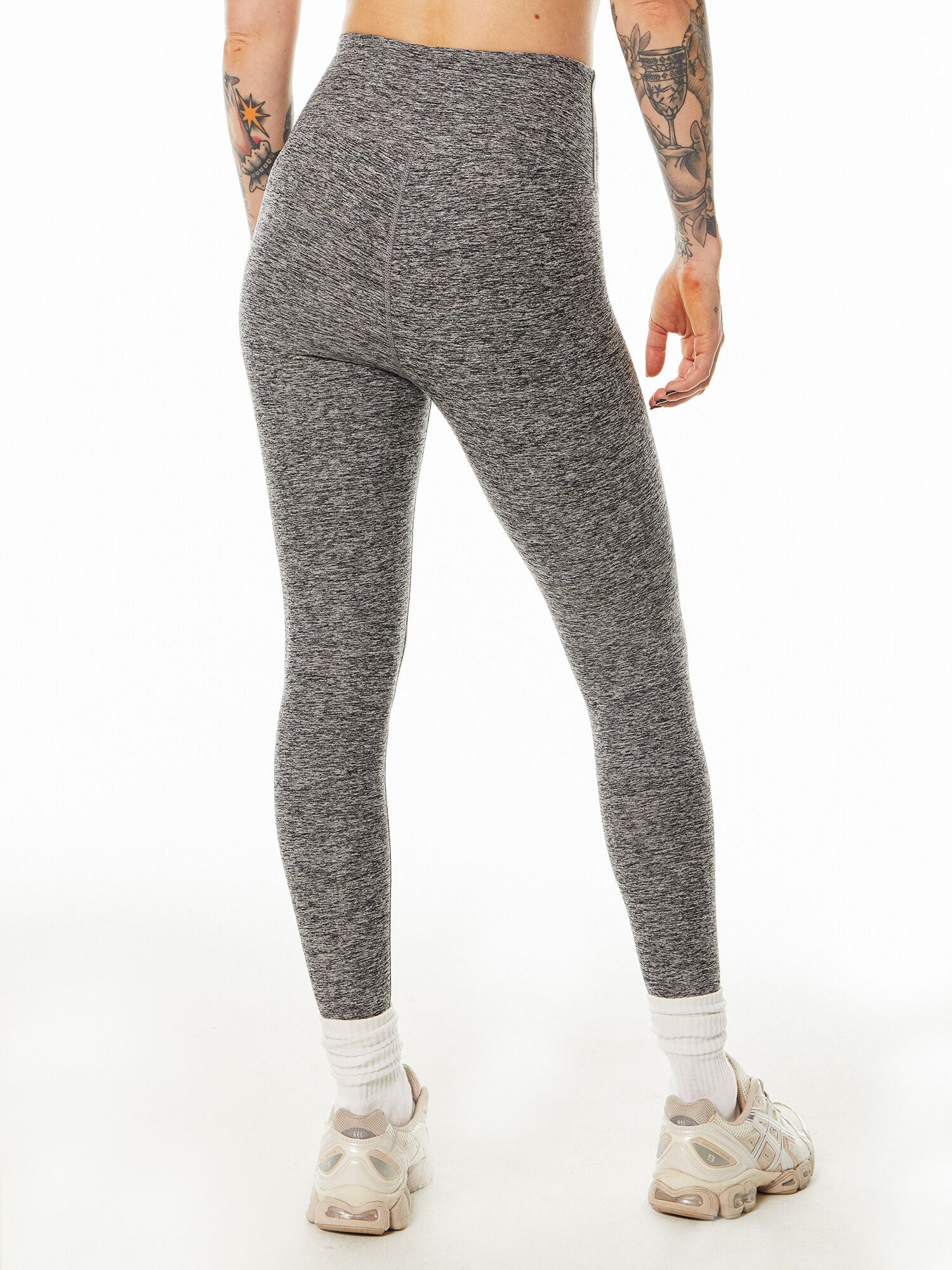 Year of Ours | Sculpt Stretch High Legging | Heather Grey