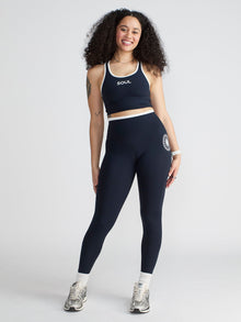 Women | SPLITS59 | Amber Airweight Bralette | Blue/White