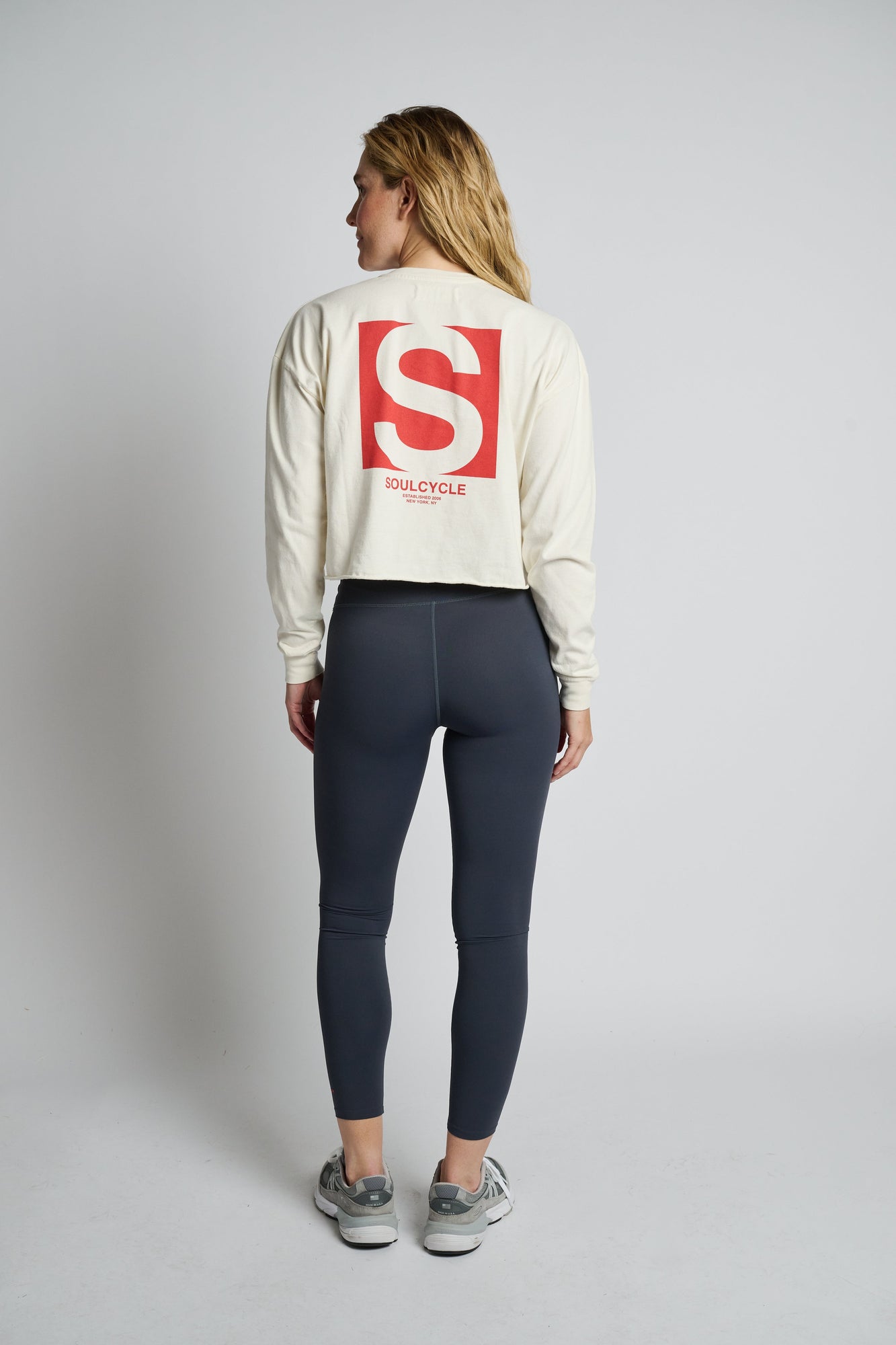 Women | Soul by SoulCycle | Julia Crop Long Sleeve | Cream