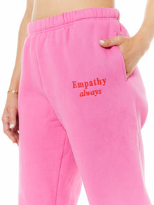 The Mayfair Group LLC | Empathy Always Sweatpants - I | Pink