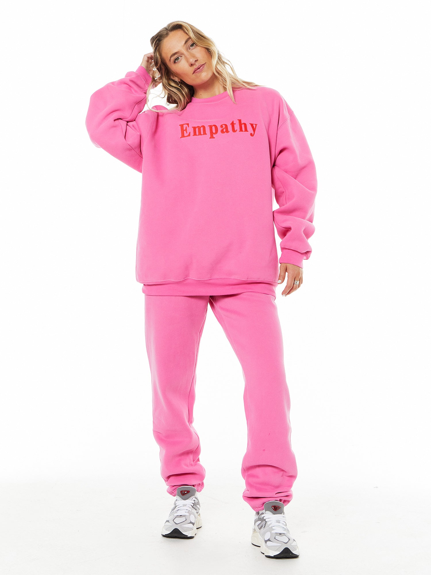 The Mayfair Group LLC | Empathy Always Sweatpants - I | Pink