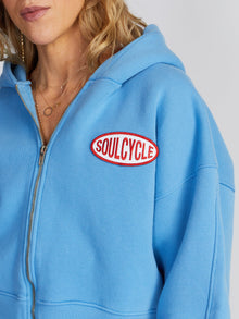 Women | Soul by SoulCycle | Marissa Blue Crop Zip | Blue