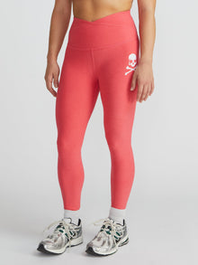 Women | Beyond Yoga | At Your Leisure Legging | Heathered Coral