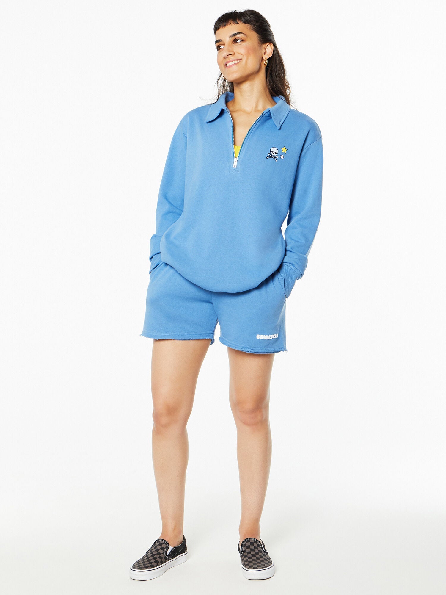 Women | Soul by SoulCycle | Drew 1/4 Zip Sweatshirt Blue | Blue