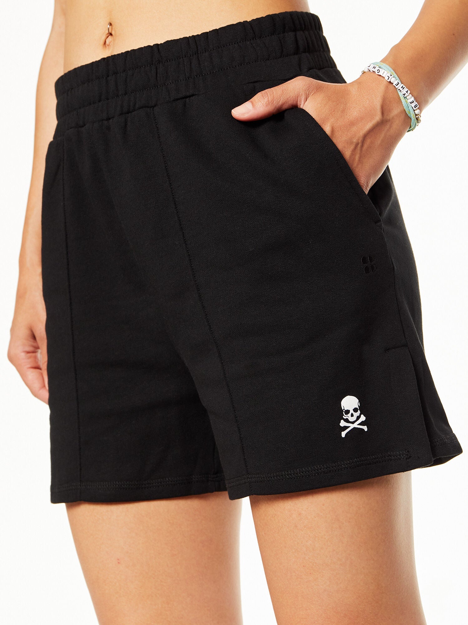 Sweaty Betty | After Class Short w/ Skull Logo | Black