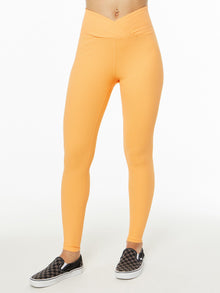 Women | Year of Ours | Ribbed Veronica Legging Papaya | Orange