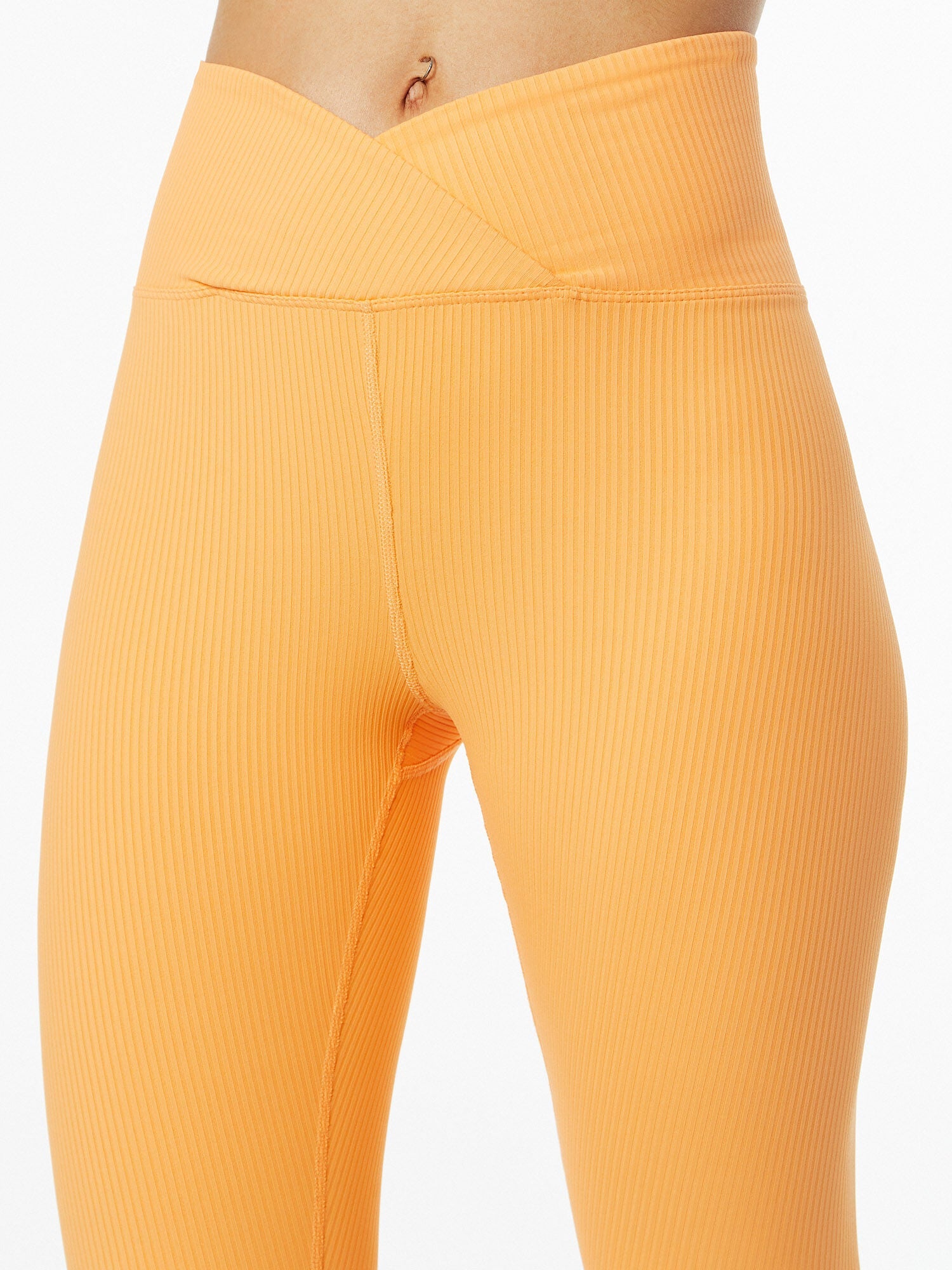 Women | Year of Ours | Ribbed Veronica Legging Papaya | Orange