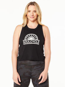 Tara Tank 'HALF WHEEL WITH SOULCYCLE' | Black