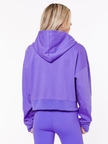 Women | Soul by SoulCycle | Marissa Cropped Zip Up Hoodie Blue | Blue