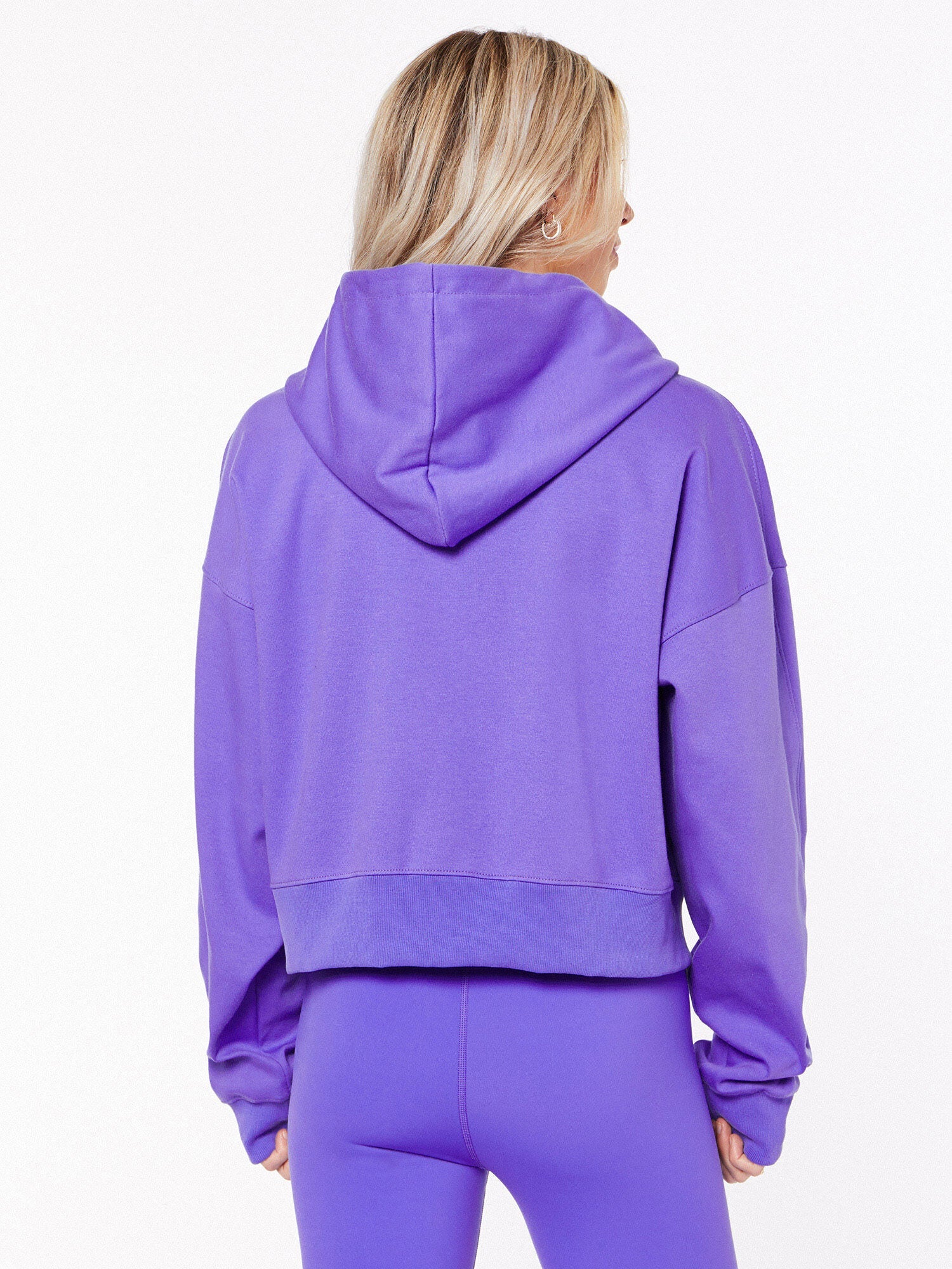 Women | Soul by SoulCycle | Marissa Cropped Zip Up Hoodie Blue | Blue