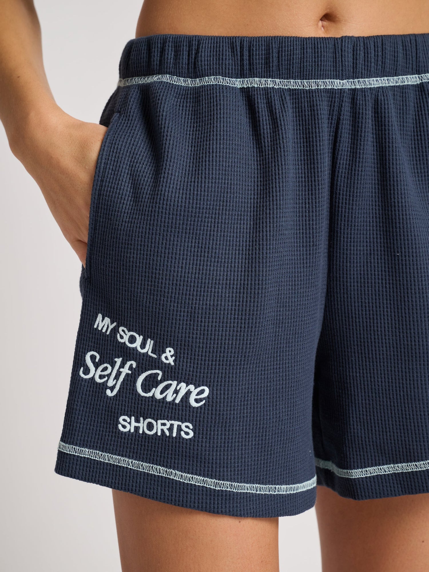 Women | The Mayfair Group | Soul Self Care Sweatshort | Blue